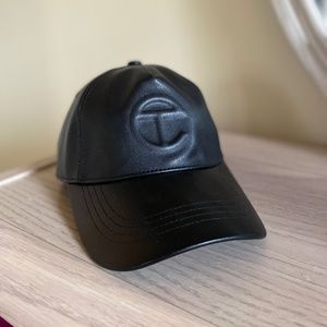 Telfar Embossed Black Cap